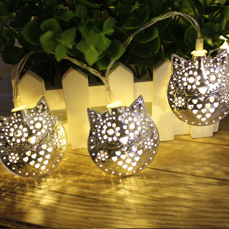 

KCASA 1.8M 10 LED Metal Owl String Lights LED Fairy Lights for Festival Christmas Decoration, Warm white
