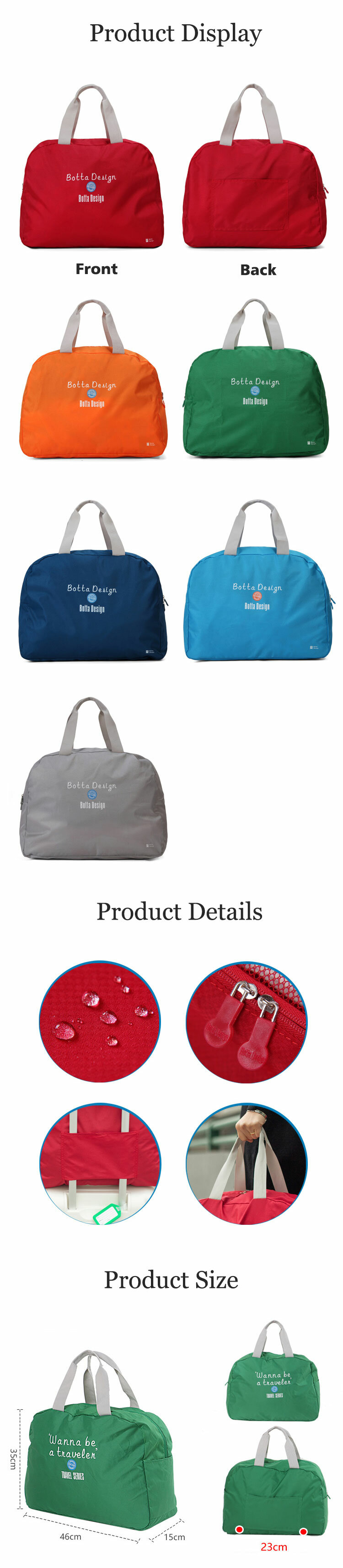 Foldable Large Luggage Storage Bag Waterproof Travel Storage Bag Organizer