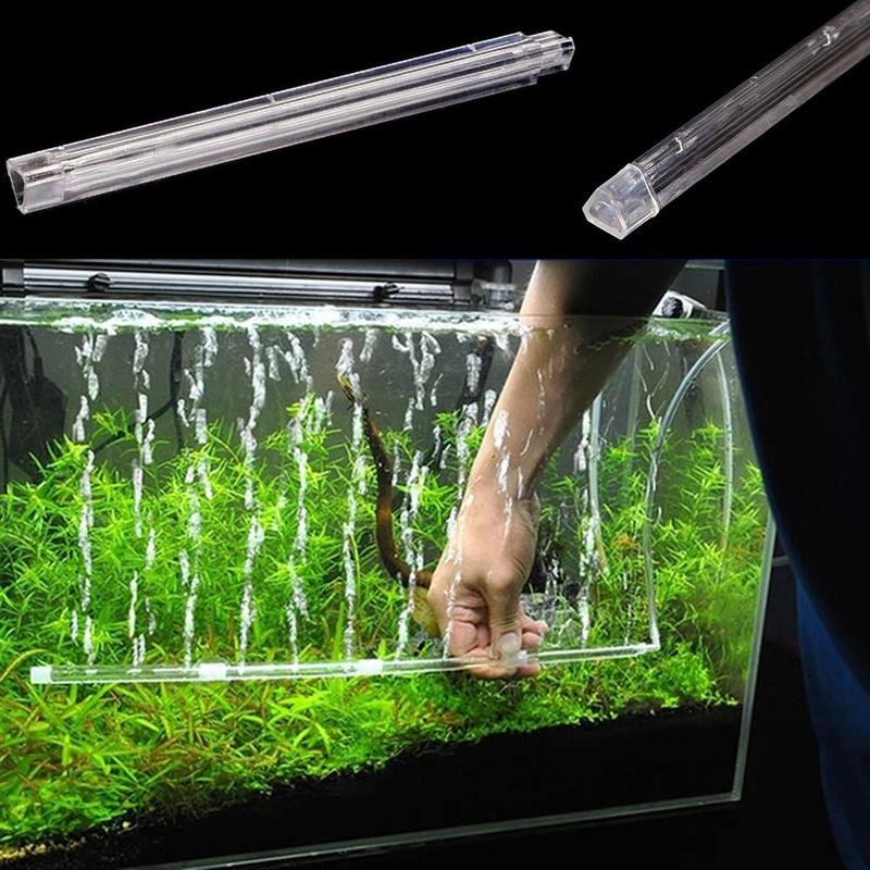 Fish Tank Aquarium Air Stone Bubble Wall Aeration Tube Oxygen Pump Diffuser High Efficiency And With
