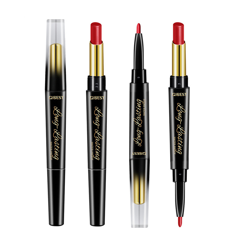 

Double Head Matte Lipstick Lasting-Lasting Lip Stick Full Color Maroon Matte Lip Stick Lip Makeup, 03;04;06;08;09;10;12;13;14