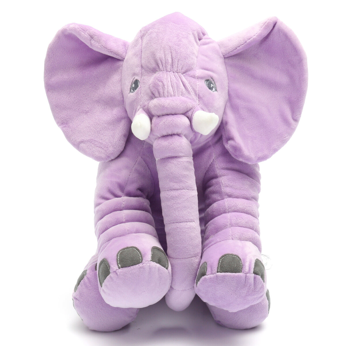 

Little Baby Children Long Nose Lumbar Elephant Sleeping Pillow Hold Doll Toys, Purple;yellow;gray;pink