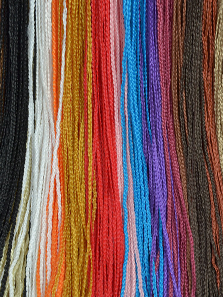 Halloween Crochet Box Braids Hair Bundles Colored Dirty Braids Ponytail Synthetic Hair Extensions от Newchic WW