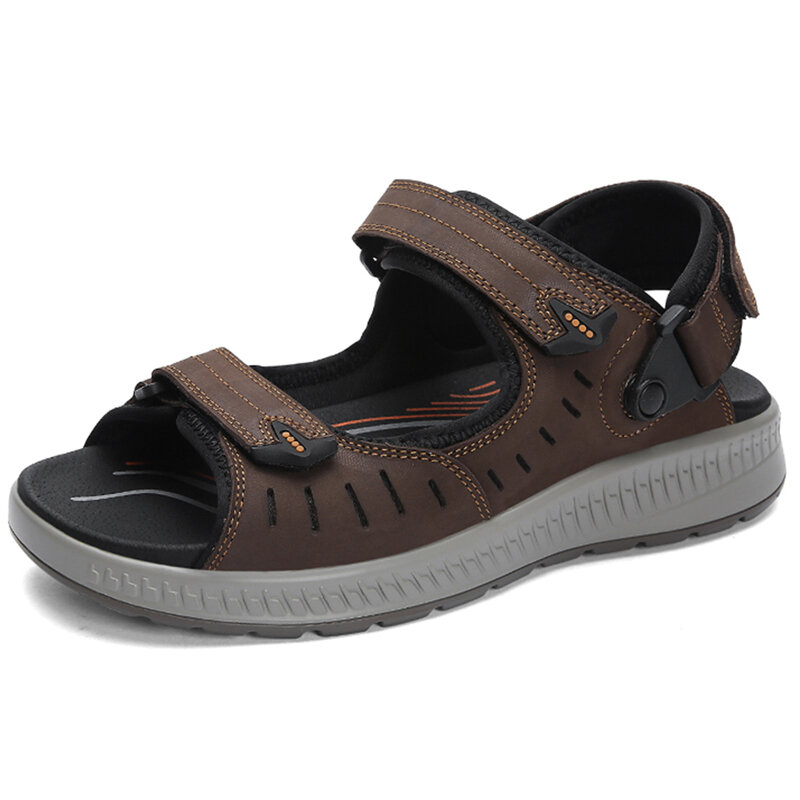 Large Size Men Hook Loop Slip Resistant Outdoor Casual Sandals