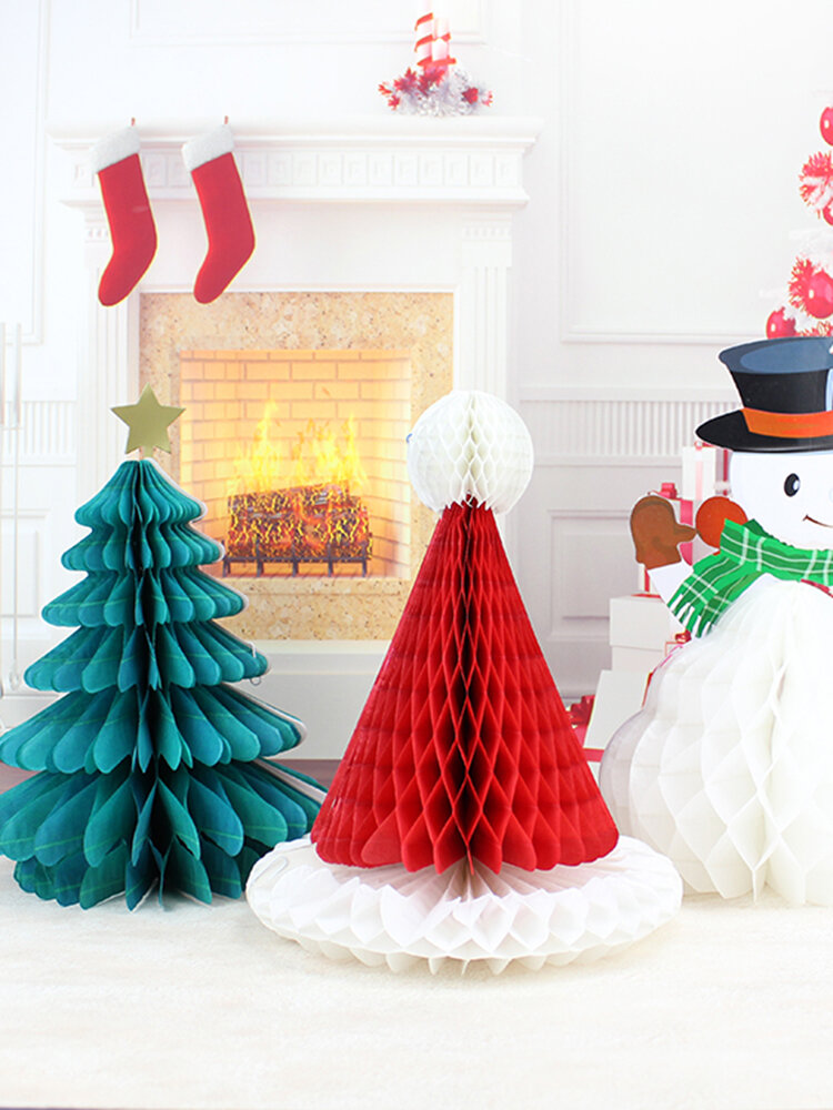 

Christmas DIY Decorations Tree Hat Snowman Comb Ball Party Christmas Pendant & Drop Ornaments Su