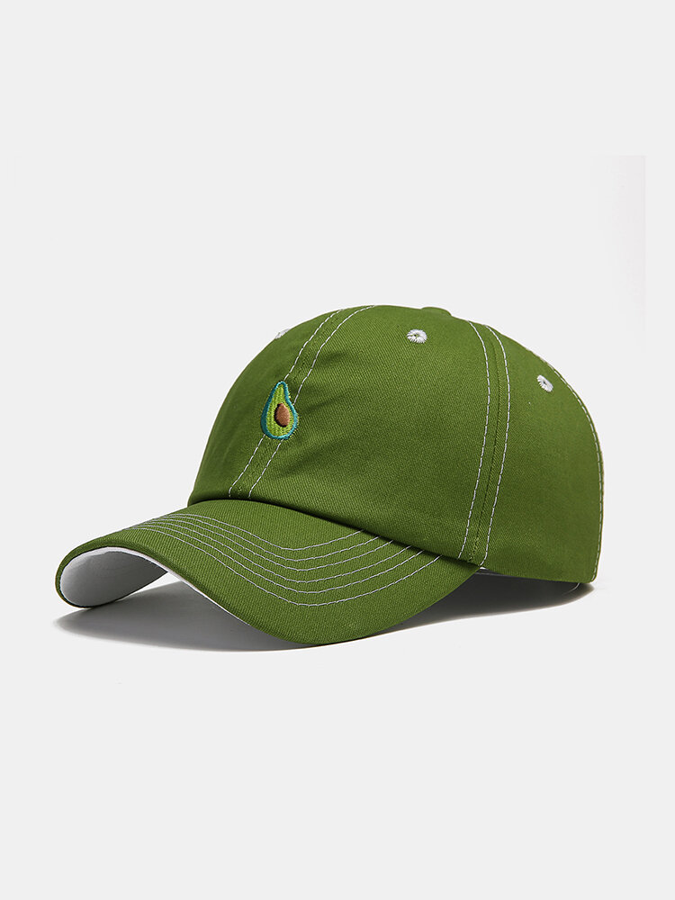 Men's Women's Fruit Avocado Green Pattern Baseball Cap Fashion Hats