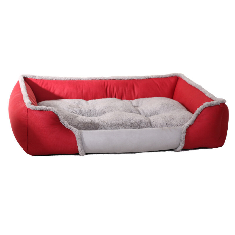 Autumn Winter Warming Soft Pet Dog Sofa Bed Fleece Plush Cushion Washable Puppy Warm Kennel