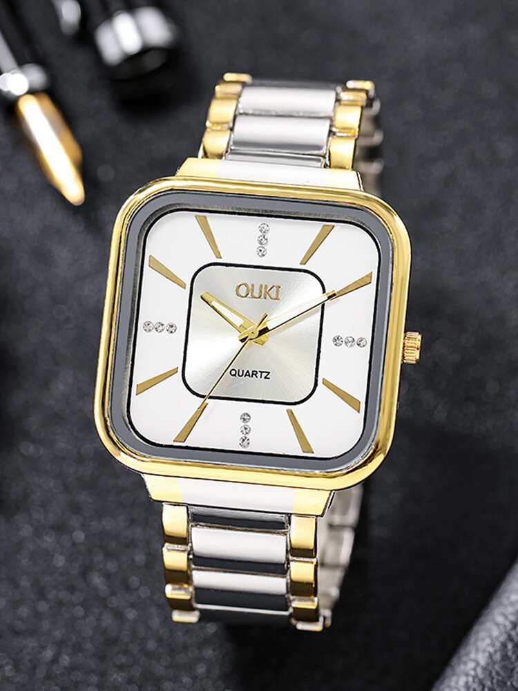 7 Colors Stainless Steel Alloy Men Casual Business Fashion Watch Waterproof Quartz Watch