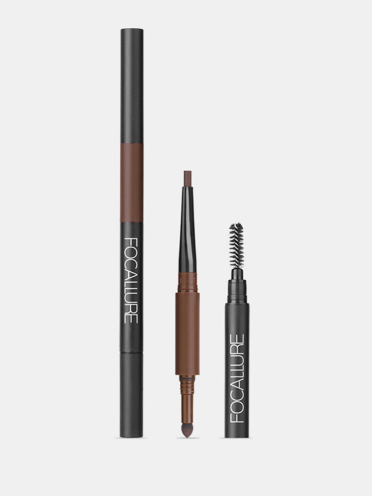 3 in 1 Auto Brows Pen Long Lasting Waterproof Sweat-Proof Beginners Makeup Eyebrow Pencil