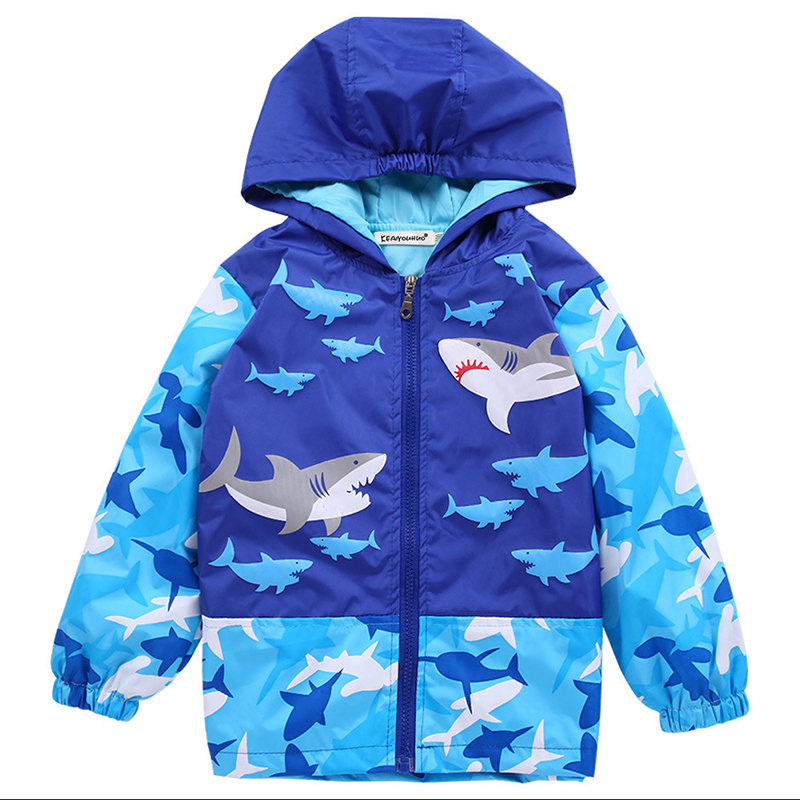 Toddler Baby Boys outerwear shark  Hooded coats Kids Boys Jacket  Clothes