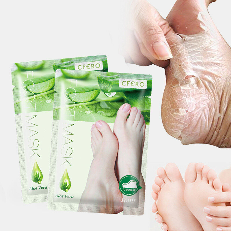 

Feet Exfoliating Aloe Foot Mask Peeling Dead Skin Calluses Foot Spa Pedicure Socks