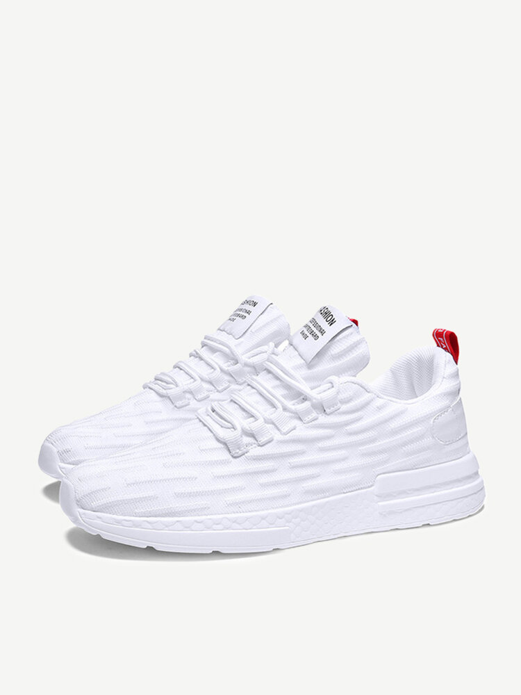 Ji Fei Woven Breathable White Sneakers Youth Low To Help Casual Shoes Running Shoes Men's Shoes