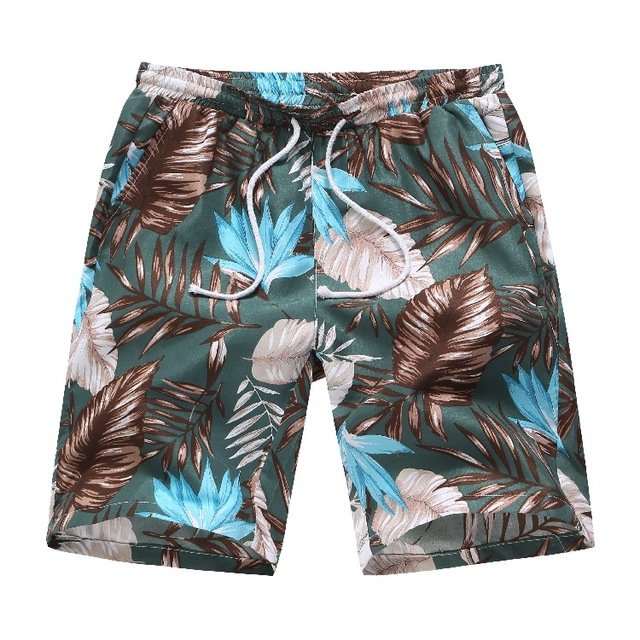 Floral Casual Beach Pants Men's Thin Section European Code Loose Breathable Shorts