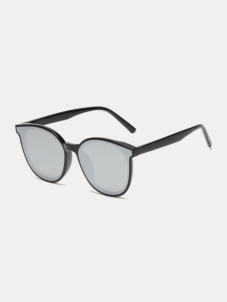 Unisex PC Cat-eye Large Frame PC Lens Anti-UV Radiation Protection Sunglasses