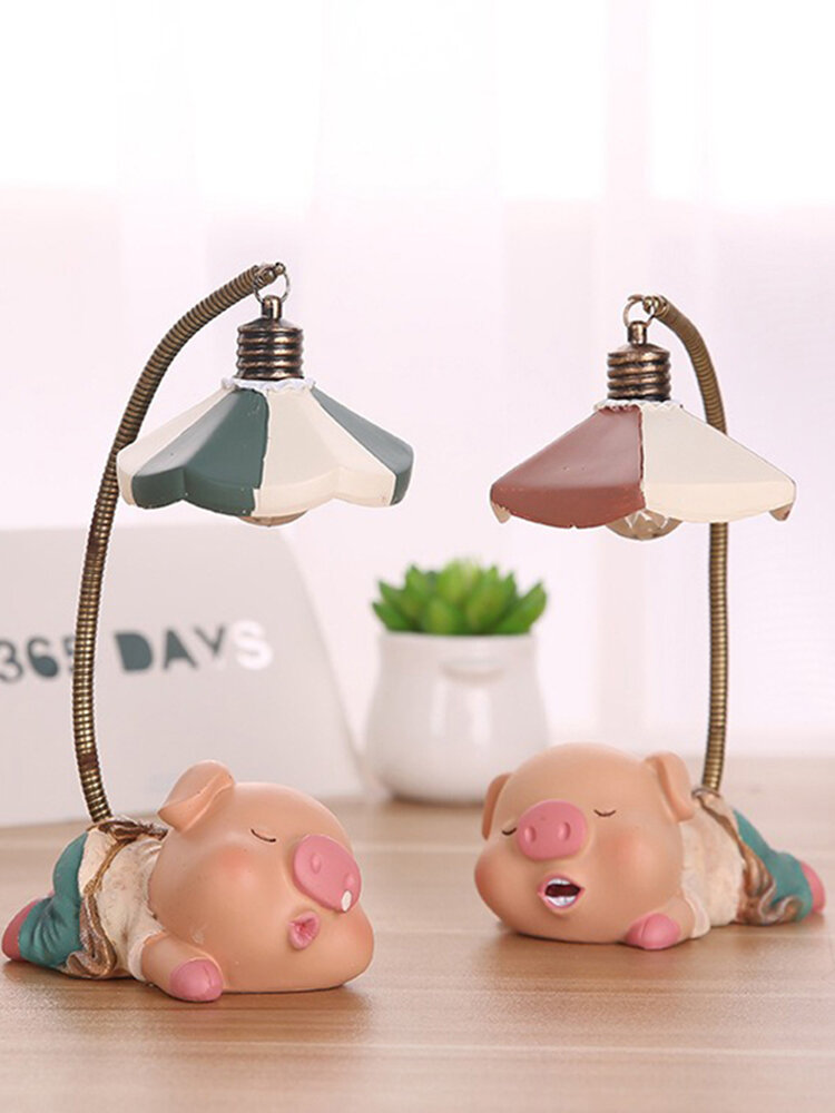 Cute Little Pig Night Light LED Small Light for Home Bedroom Gift