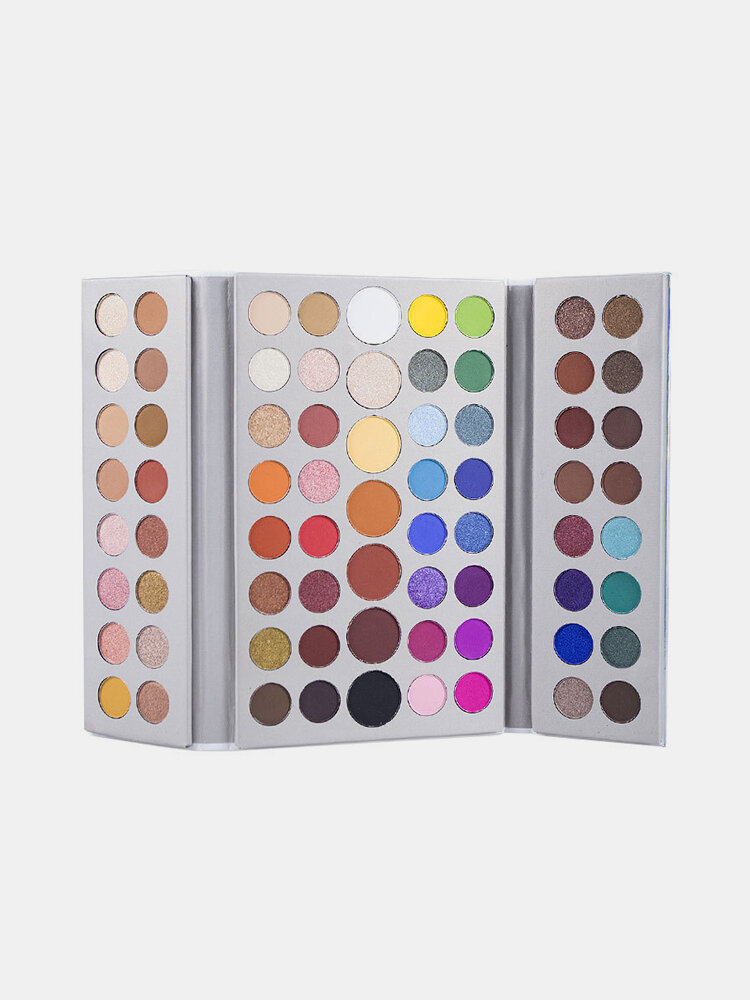 71 Farben Nude Matte Lidschatten-Palette Rainbow Pearlescent Color Lidschatten Langanhaltendes Augen-Make-up