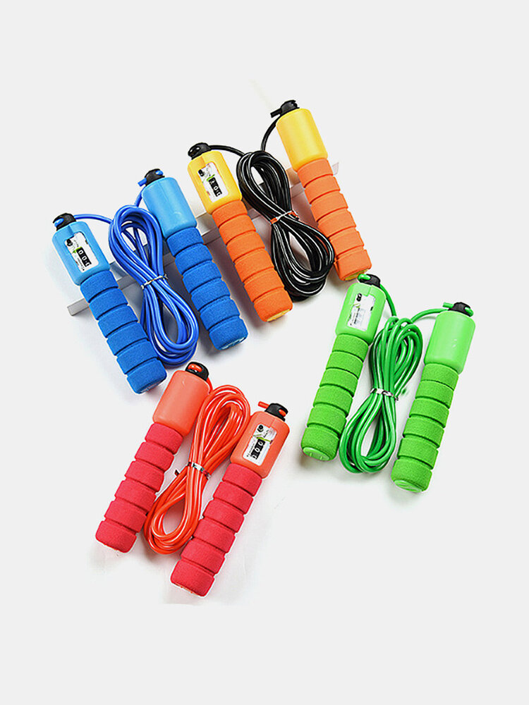 Professional Sponge Jump Ropes With Counter Sports Fitness Adjustable Fast Speed Counting Jump Rope
