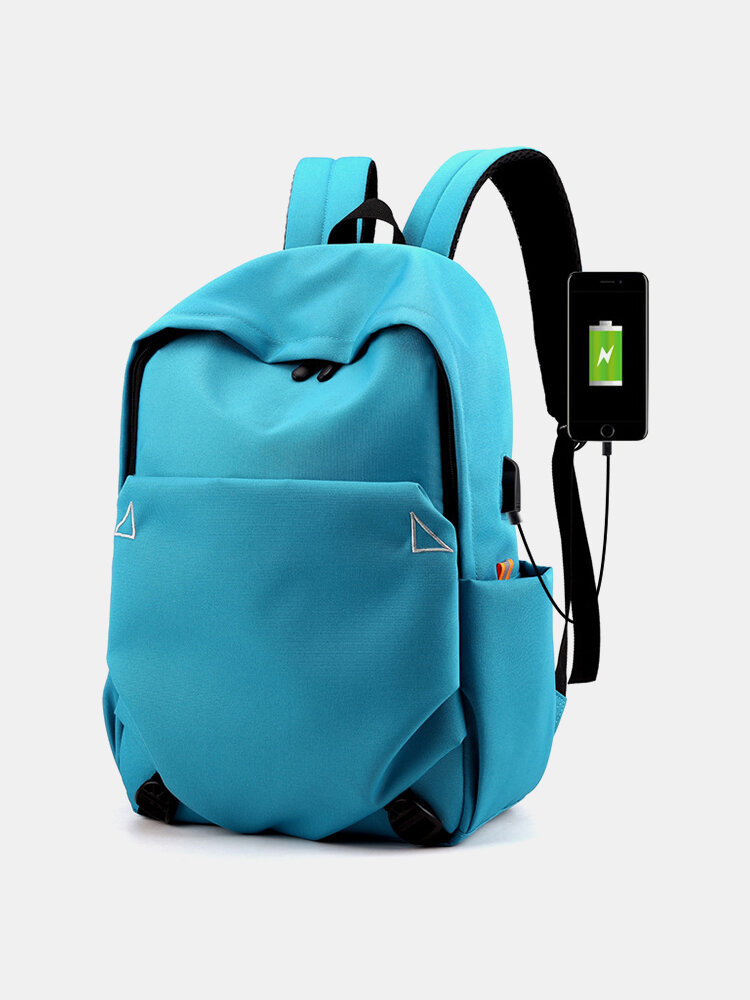 Women Men Multi-function USB Charging Large Capacity Splashproof 14 Inch Laptop Travel Backpack
