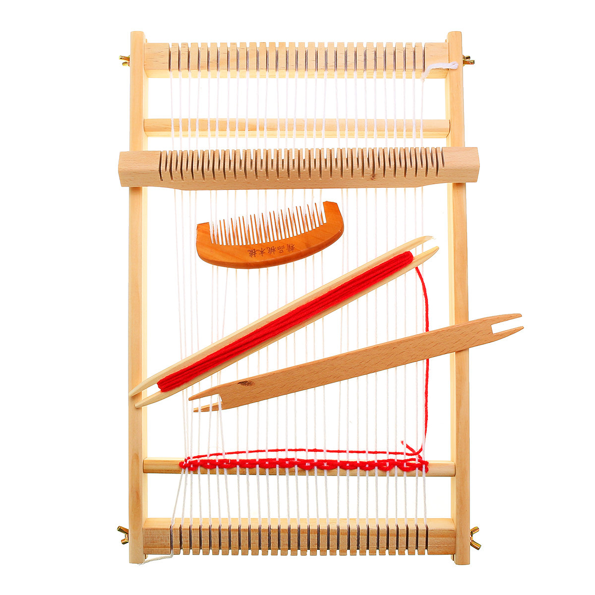 

DIY Traditional Wooden Weaving Loom Machine Suitable for Weaving Beginner Kids Knitting Craft