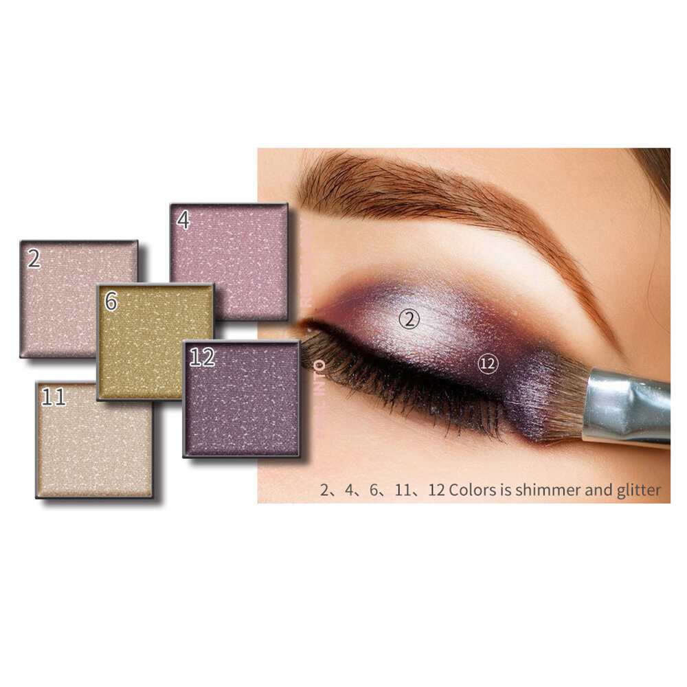14 Colors Shimmer Eyeshadow Palette Luxurious Lasting Eye Shadow Palette Eye Makeup