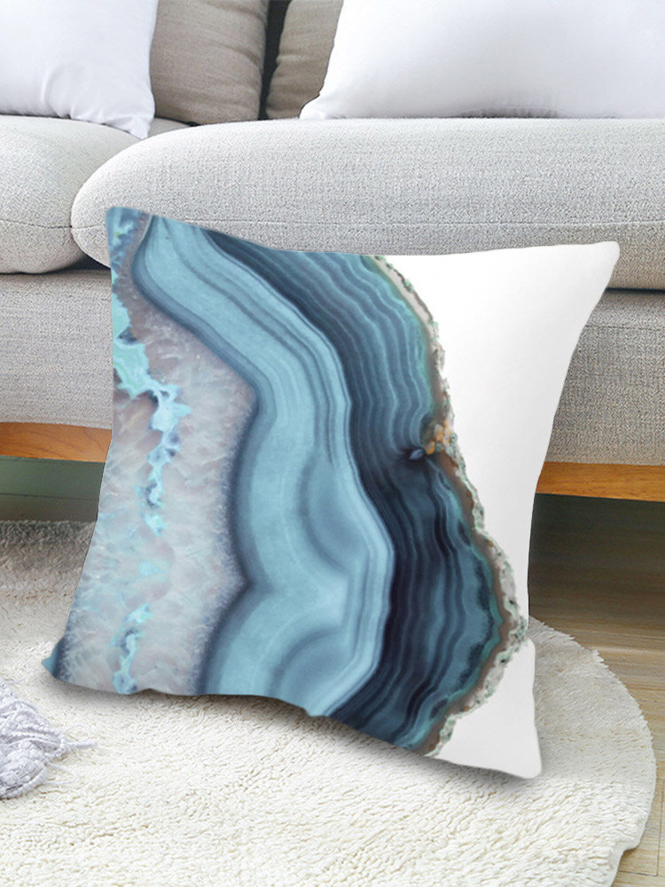 

1PC Abstract Marble Stone Pattern Dacron Pillowcase Throw Pillow Cover Sofa Home Car Cushion Cover