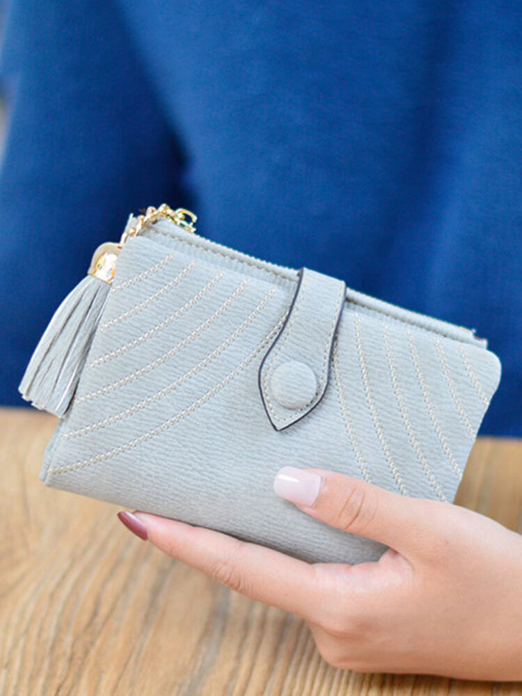 Women PU Fold Short Wallet Elegant Clutches Wallet Purse Coin Bag