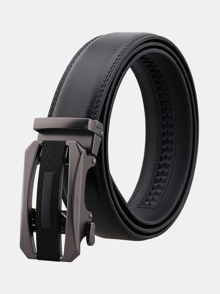 Men Automatic Buckle Second Layer Cowhide Belt High Quality Casual Business Wild Waistband