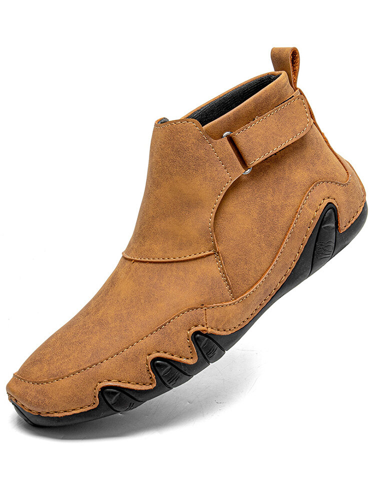 Menico Men Microfiber Leather Non Slip Casual Ankle Boots