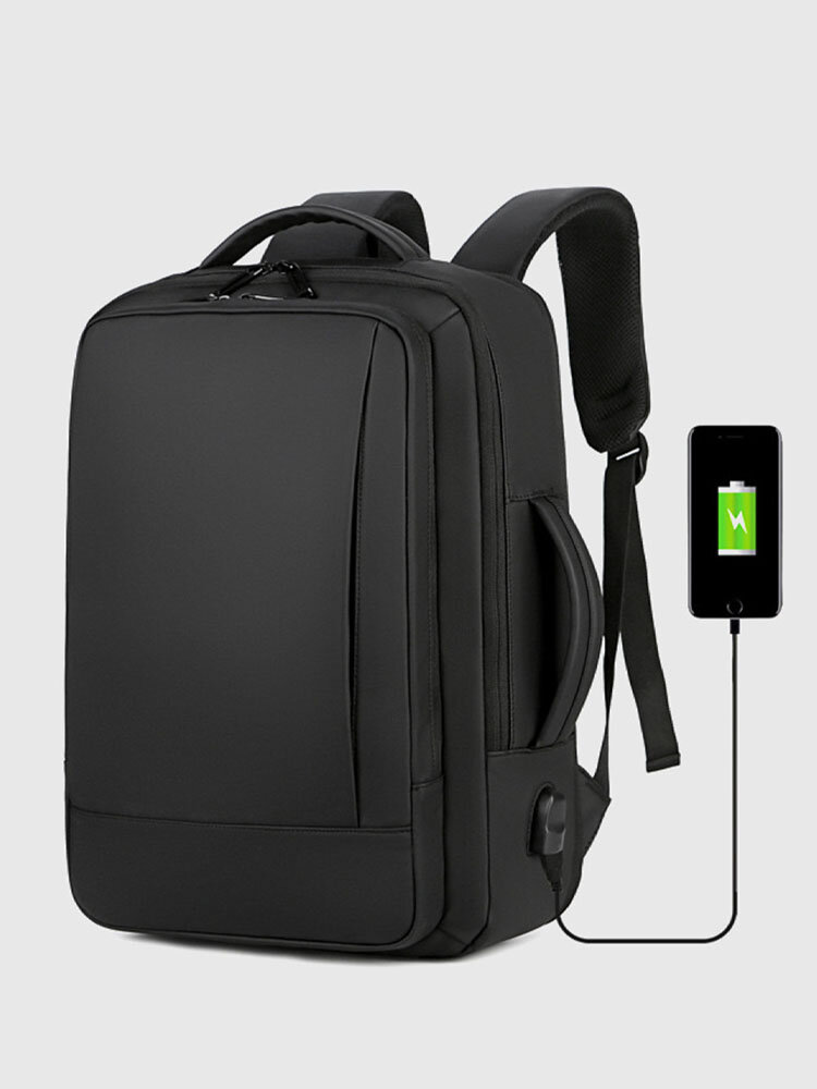 Menico Men's Nylon Business Multifunctional Waterproof Breathable Computer Backpack