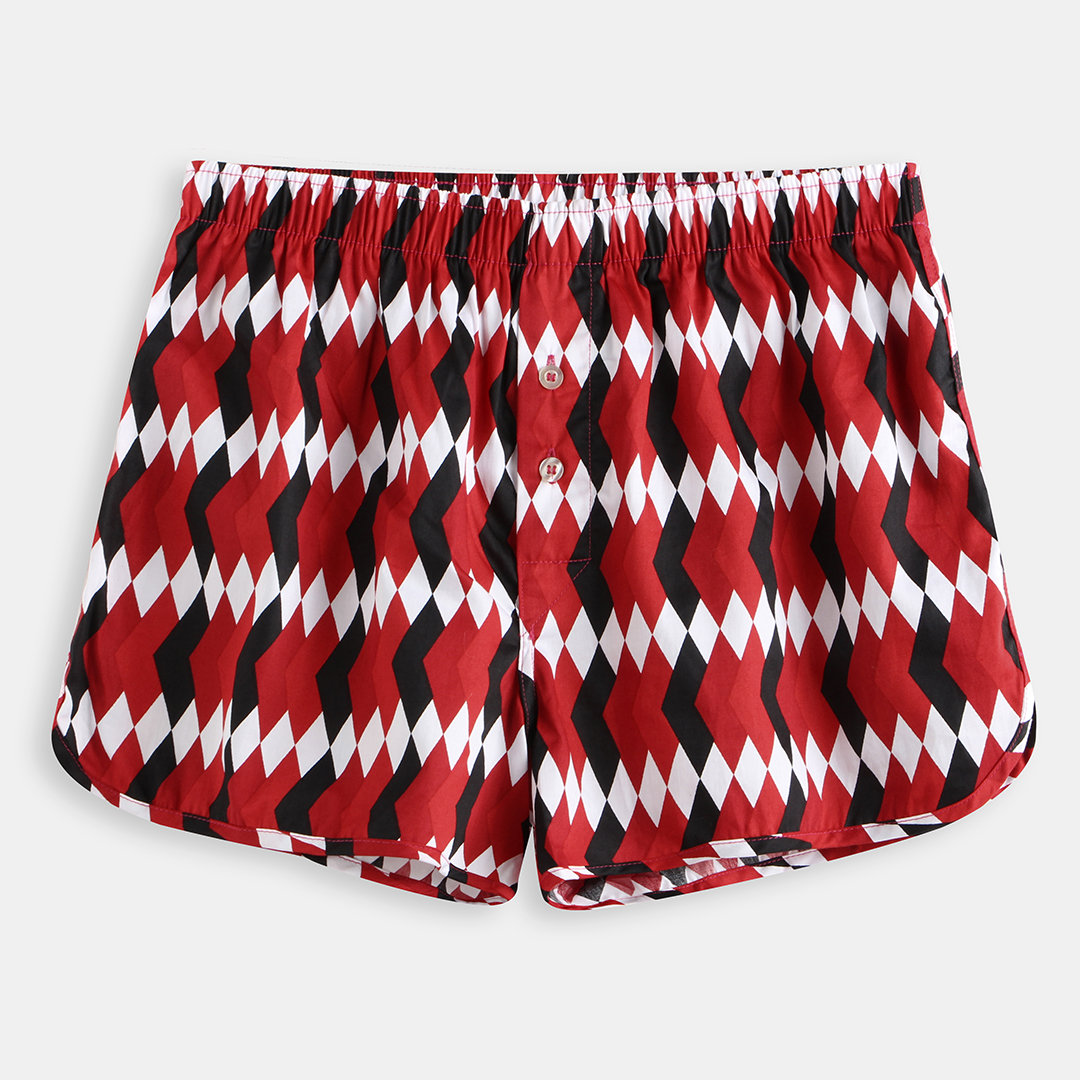 Geometric Striped Designer Boxer Shorts