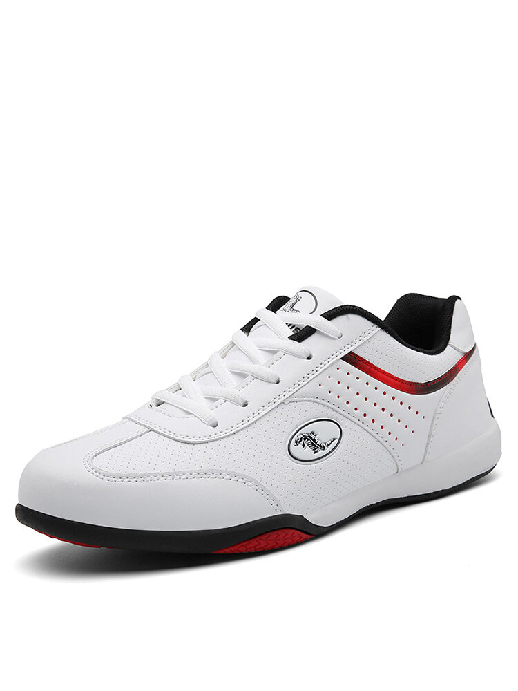 Men Microfiber Leather Sport Casual Slip Resistant Shoes