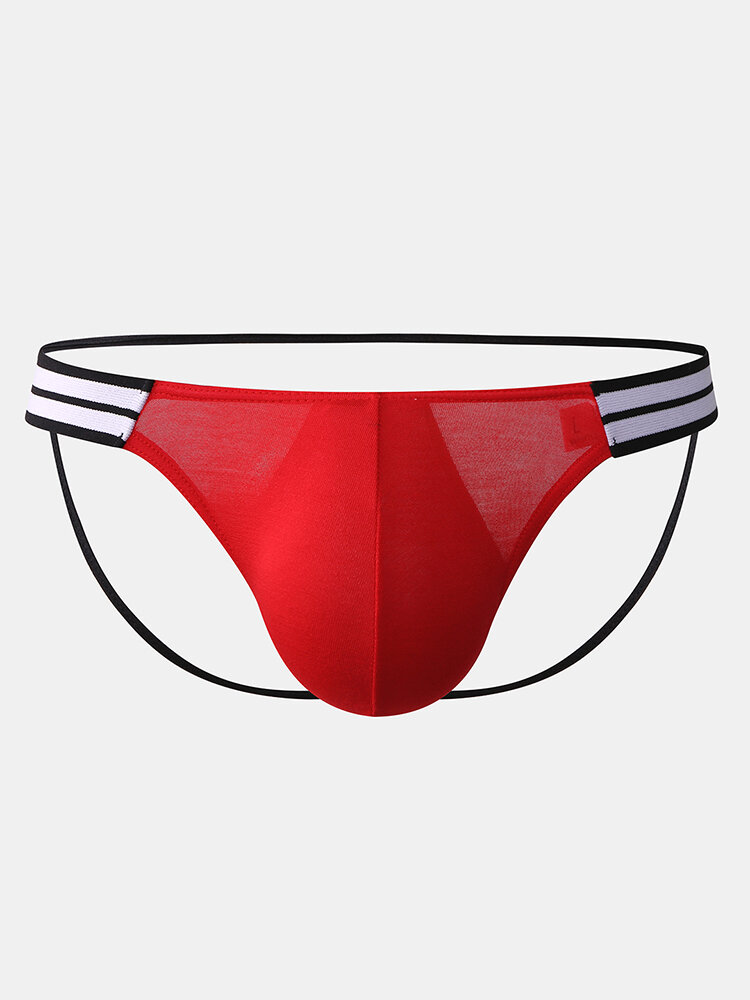 Crothless Sexy Underwear G-String Jackstrap Thongs for Men
