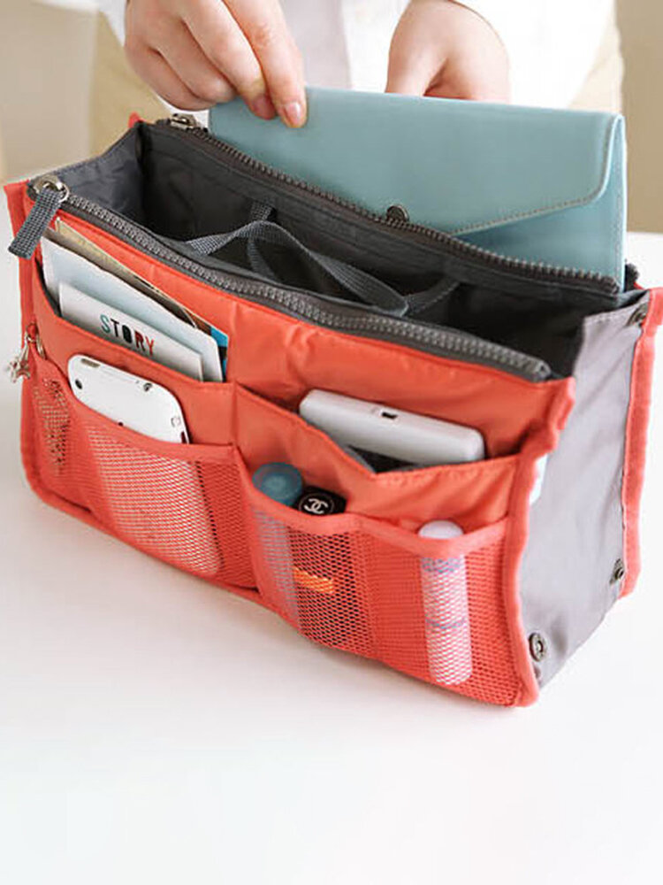 حقيبة تخزين منظم للسفر ذات سعة كبيرة من SaicleHome ، حقيبة مستحضرات تجميل محمولة ، حقيبة تخزين للمكياج