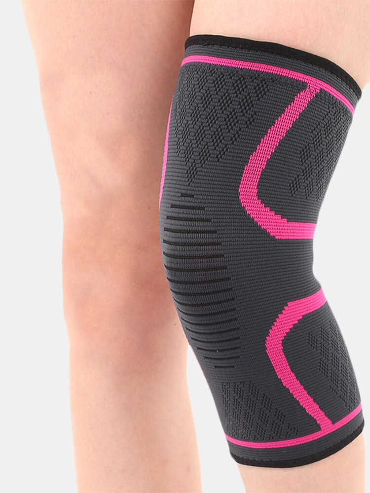 Fitness Knee Pad Running Cycling Nylon Elastic Knee Support Non-slip Warm Protective Brace