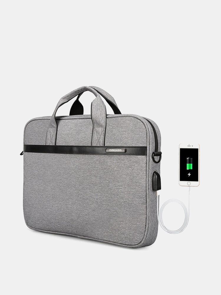 USB Travel Laptop Bag Waterproof Messenger Bag Shoulder Bag for Men And Women