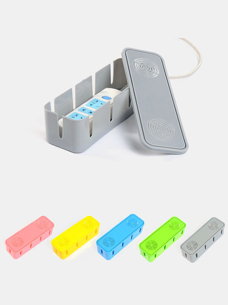 Honana HN-B60 Colorful Cable Storage Box Large Household Wire Organizer Power Strip Cover 