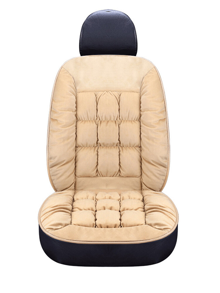 Зимний утолщенный короткий плюшевый универсальный размер Авто Коврик для чехла на сиденье Sost Теплый коврик для подушки сиденья