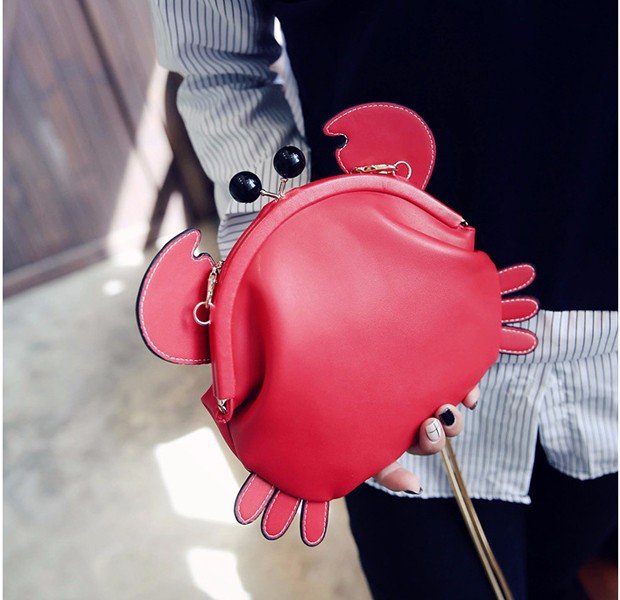 Hot-sale designer Woman Crab Cute Crossbody Bag Shoulder Bag Girls ...