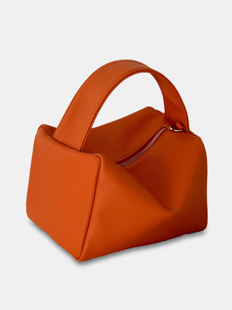 Women PU leather Cute Soft Tofu Bag Shoulder Bag Handbag