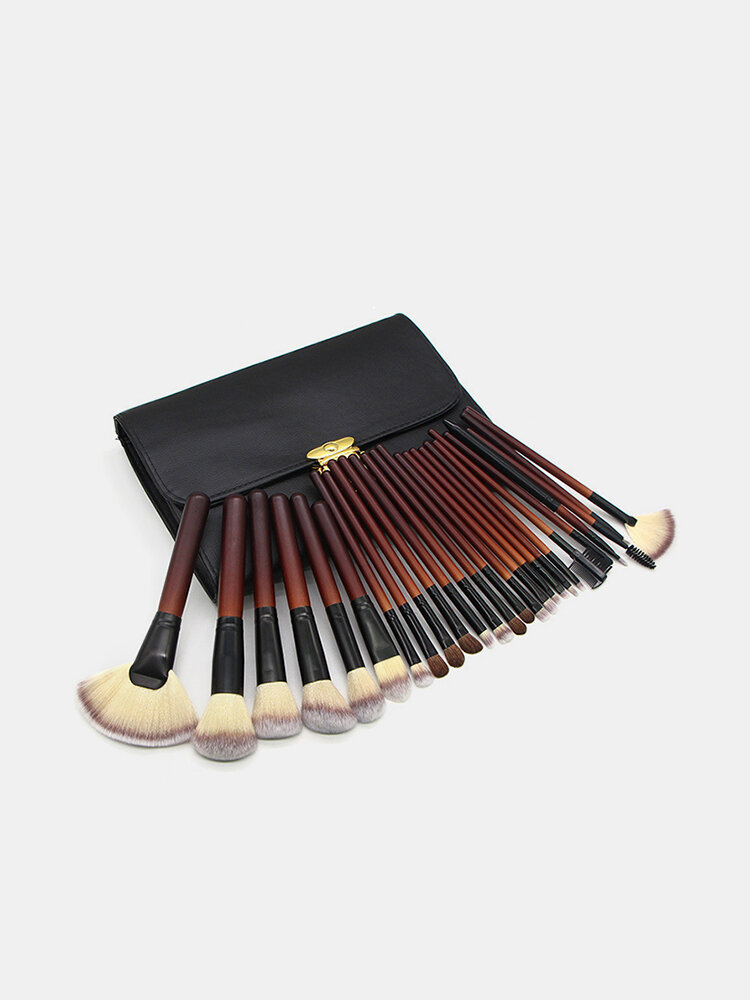 26 Pcs Makeup Brush Set Double Bag Portable Animal Hair Fan Brush Face Makeup Tool