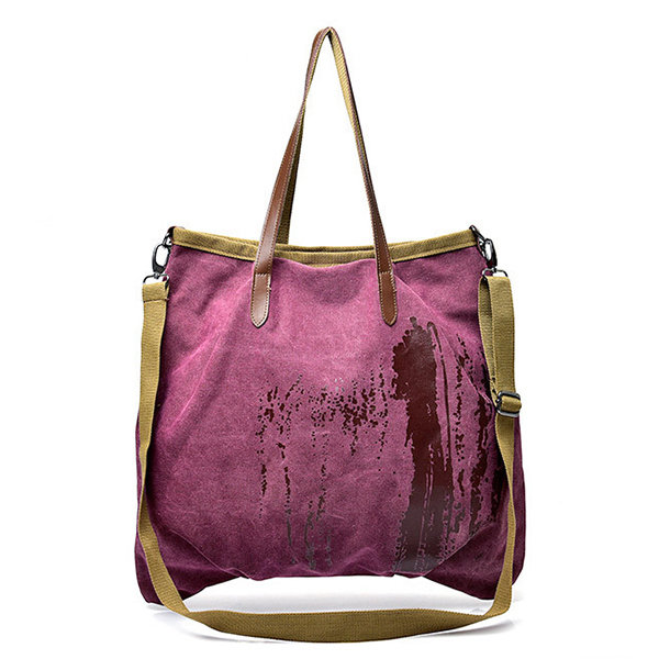 Women Canvas Waterproof Handbags Large Capacity Crossbody Bags