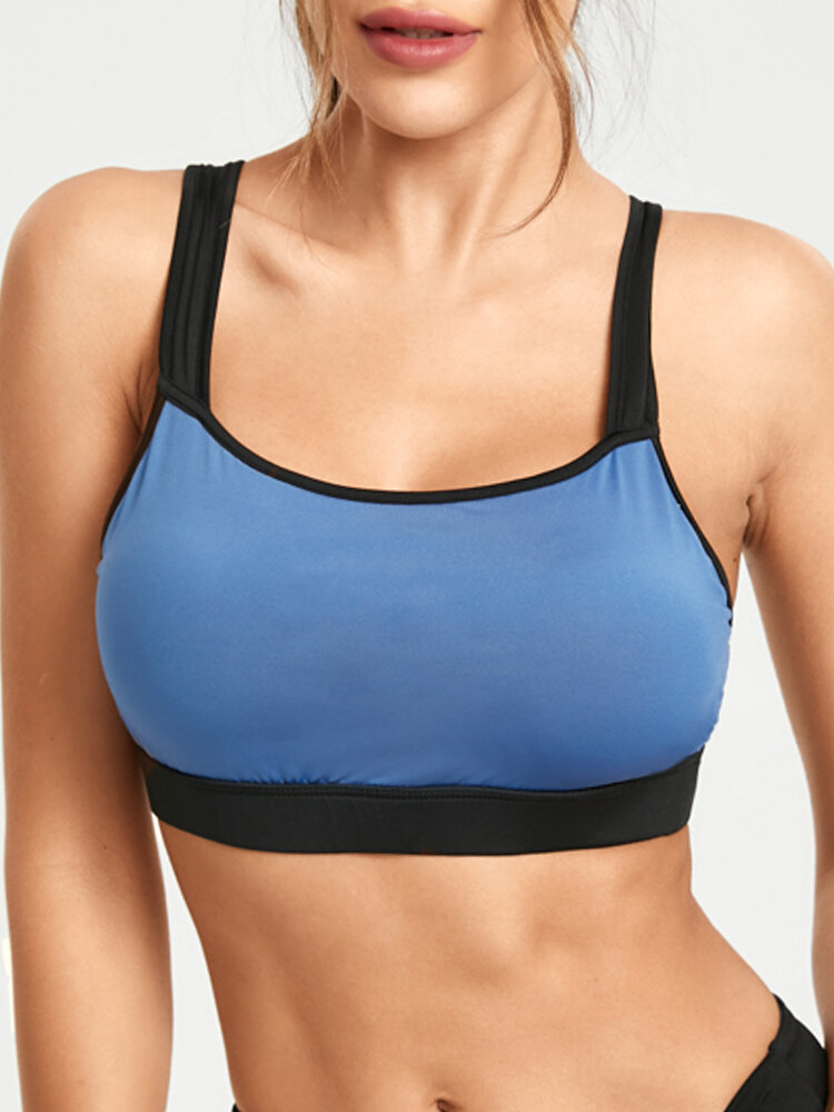 Plus Size Women Quick Drying Breathable Wireless Fitness Yoga Sports Bra