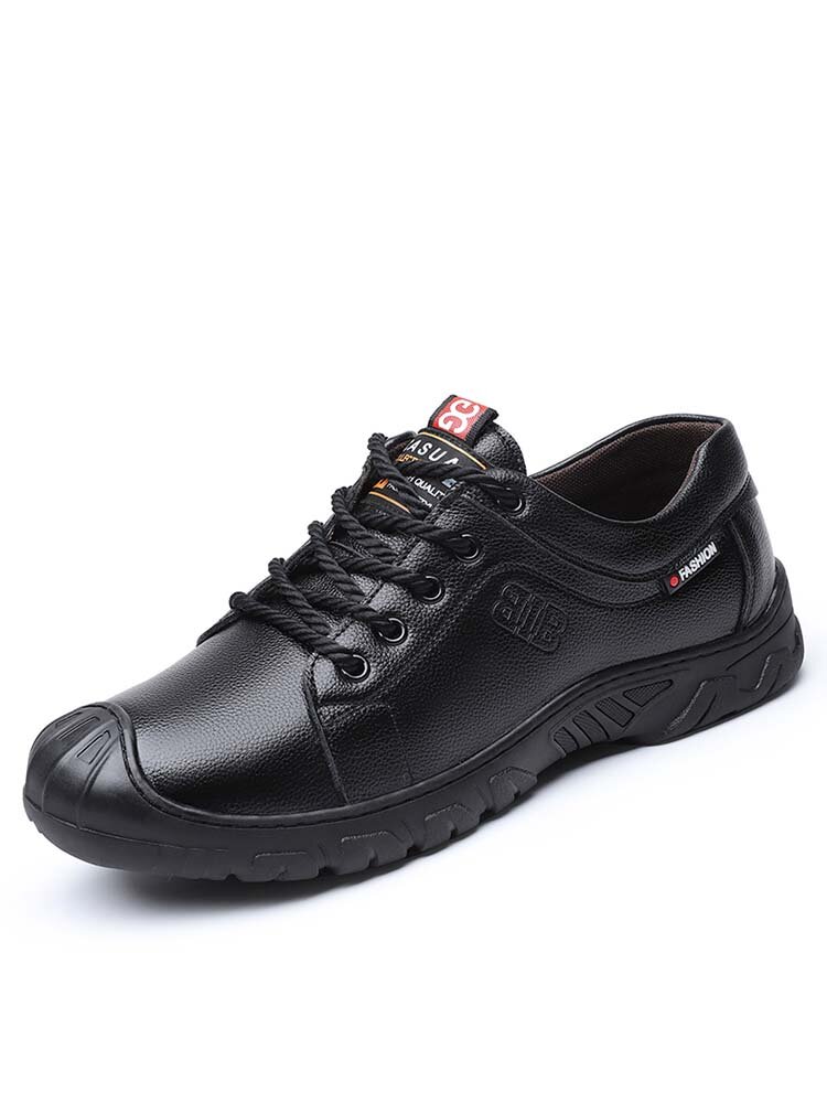 Men Brief Non Slip Lace Up Soft Sole Casual Outdoor Shoes