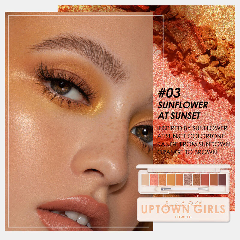 10 Colors Waterproof Eyeshadow Glitter and Concealer Palette