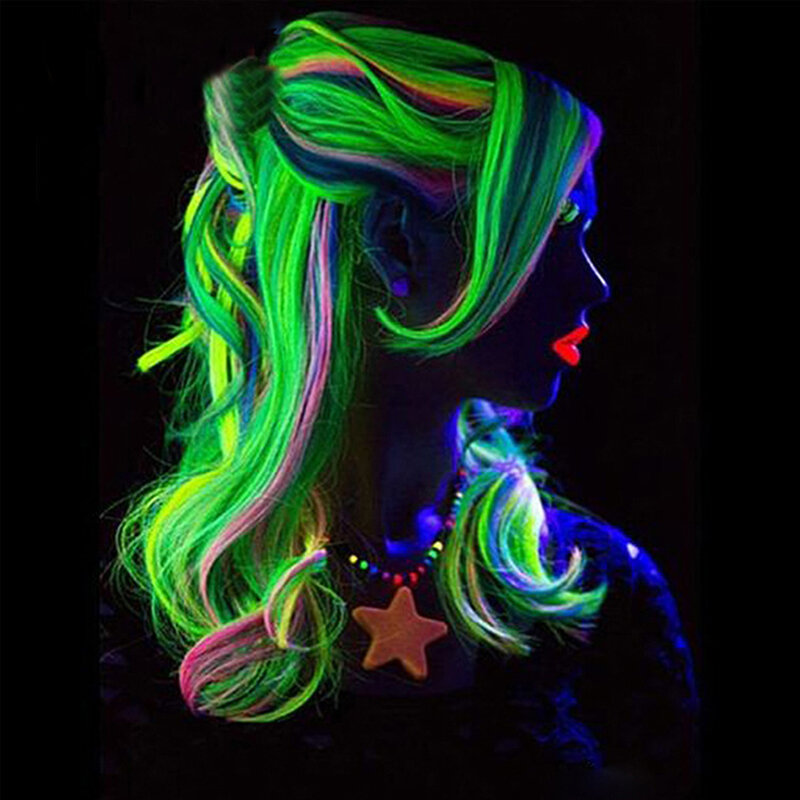 

Halloween Luminous Hair Extensions, #01