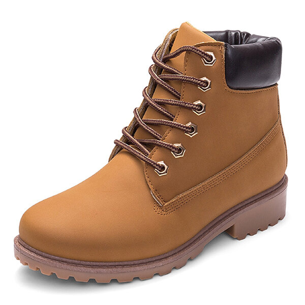 Solid Color Casual Martin Boots 