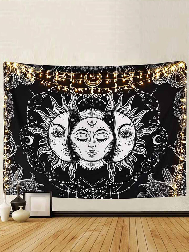 

Wall HangingMoon And Sun Mandala Tapestry Bohemian Bedspread Decoration