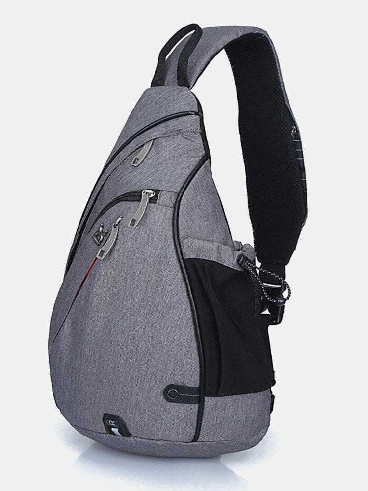 Nylon WaterproofWear-resisting Multi-Layers Chest Bag Crossbody Bag