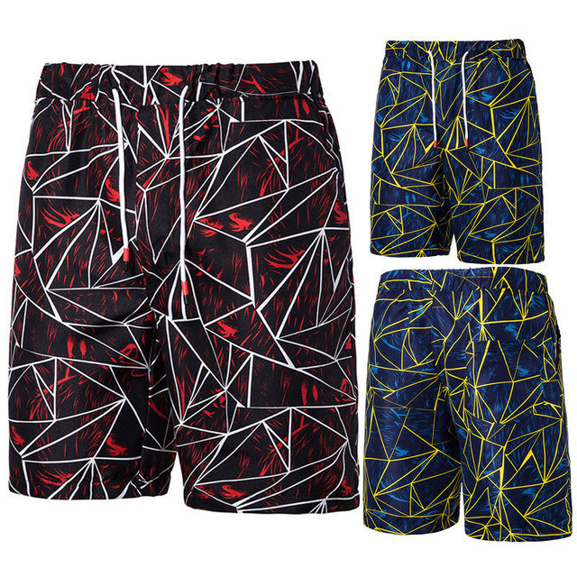 Season New Men's Fashion Print Large Size Casual Five-pants Beach Shorts