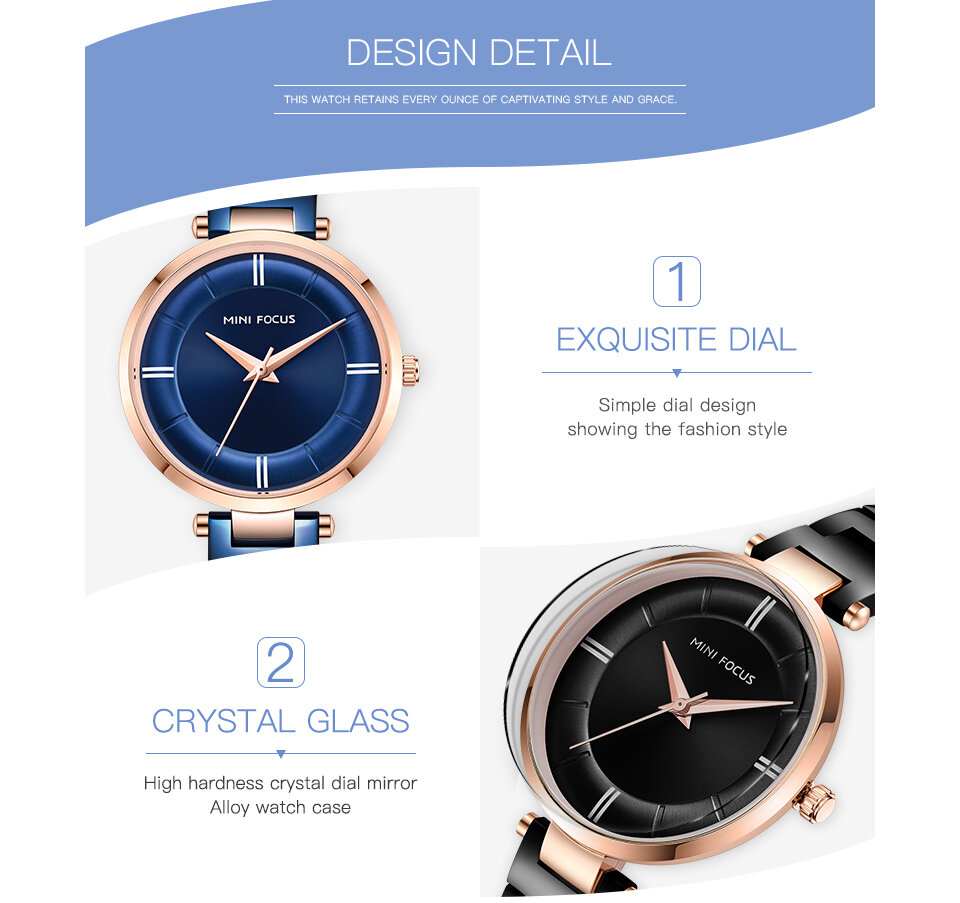 Casual Design Stainless Steel Women Wristwatch Ladies Quartz Watch