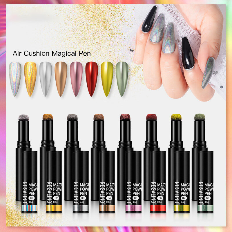 

Air Cushion Magical Mirror Pen Mirror Glitter Powder Fast Design Manicure Makeup Aurora Color Pen